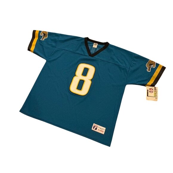 Vintage 90s Logo 7 Jacksonville Jaguars Mark Brunell #8 NFL Jersey Men's XL NWT - Picture 4 of 9